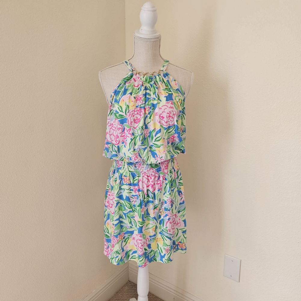 NWT Lilly Pulitzer Shirelle Skirted Romper in Multi Gove Garden
